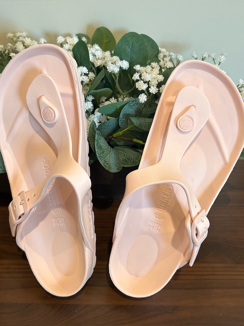 Birkenstock Gizeh EVA Lightweight Sandals Fondant Pink Women's Size 7/38 cute🥰